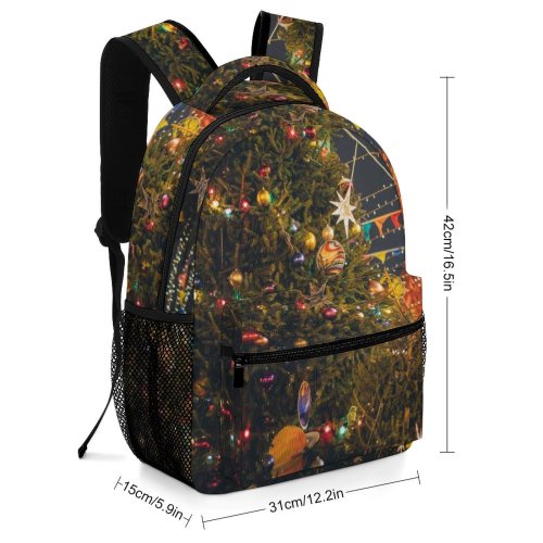 yanfind Children's Backpack Atmosphere Balls Decorations Tree Christmas Time Design Xmas Decors Ornaments Season Display Preschool Nursery Travel Bag