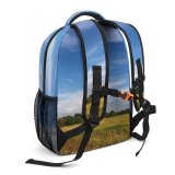 yanfind Children's Backpack Field Grassland Outdoors Countryside Brovars'kyi Rayon Savanna Landscape Land Rural Farm Meadow Preschool Nursery Travel Bag