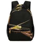 yanfind Children's Backpack Fly Bug Big Dark Wing Creature Insect Invertebrate Dragonflies Damseflies Preschool Nursery Travel Bag