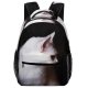 yanfind Children's Backpack  Whiskey Charming Alone Interest Kitty Pet Contrast Elegant Light Quiet Away Preschool Nursery Travel Bag