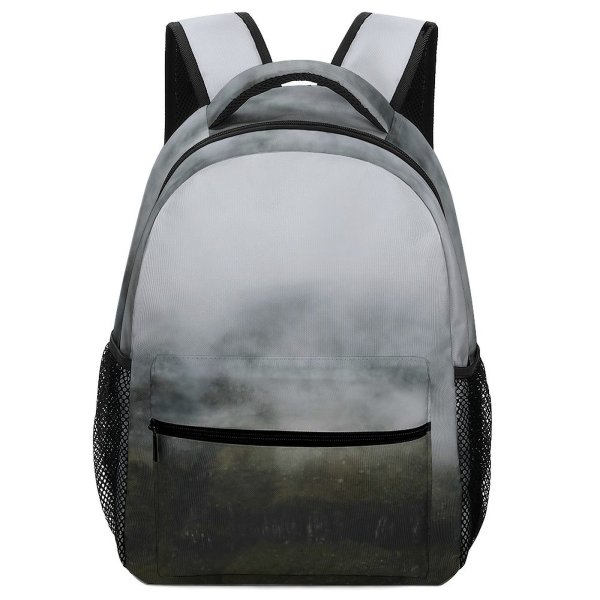 yanfind Children's Backpack Grey Fog Mist Outdoors Frer Mood Moody Foggy Island Atlantic Misty Nebel Preschool Nursery Travel Bag