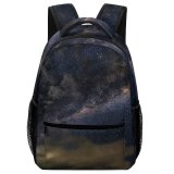 yanfind Children's Backpack Dark Exploration Planet Landscape Milky Space Storm Nebula Galaxy Cosmos Astronomy Outdoors Preschool Nursery Travel Bag