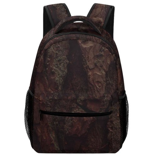 yanfind Children's Backpack Cave Tree Bark England Autumn Pine Woodland Detail Closeup Texture Dark Creative Preschool Nursery Travel Bag