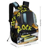yanfind Children's Backpack  Phonograph Record Word Vintage Records Classic Rock Vinyl Preschool Nursery Travel Bag