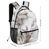 yanfind Children's Backpack  Focus Frozen Winter Beautiful Dry  Depth Daylight Field Buds Still Preschool Nursery Travel Bag