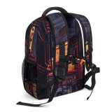 yanfind Children's Backpack  Street City Dark Lights Kong Empty Light Buildings Hong Urban Transportation Preschool Nursery Travel Bag