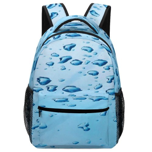 yanfind Children's Backpack Drop Drops Droplet Dew Liquid Bubble Texture Dark Macro Design Preschool Nursery Travel Bag
