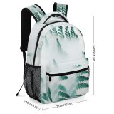 yanfind Children's Backpack  Floral Fog Plant Design Header Season Wood Light Turquoise Growth Preschool Nursery Travel Bag