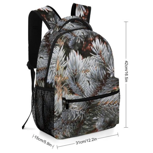 yanfind Children's Backpack Abies Birds Tree Pine Needles Plant Fir Free Spruce Outdoors Wallpapers Preschool Nursery Travel Bag