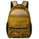 yanfind Children's Backpack Arid Rural Sunrise Countryside Plant Farm Pictures Grassland Outdoors Free Flower Preschool Nursery Travel Bag