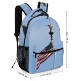 yanfind Children's Backpack America United States Stripes Flag Patriot Patriotic Memorial Ceremony Landmark Sky Preschool Nursery Travel Bag