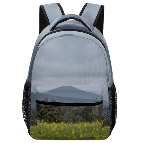 yanfind Children's Backpack Field Grassland Outdoors Countryside Farm Meadow Rural Grey Slope Preschool Nursery Travel Bag