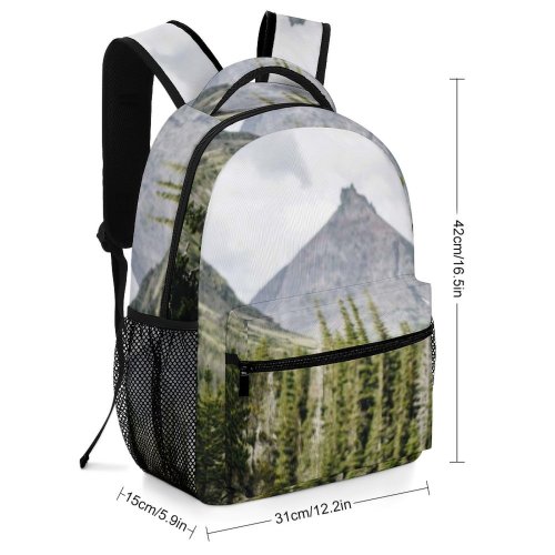 yanfind Children's Backpack Abies  Lake Tree  Wood  Pine Mt Plant Fir Preschool Nursery Travel Bag