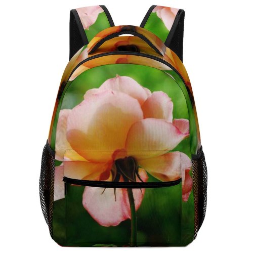 yanfind Children's Backpack Flower Rose  Geranium Plant Petal Watercolor Creative Commons Preschool Nursery Travel Bag