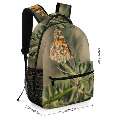 yanfind Children's Backpack Butterfly Insect Invertebrate Apiaceae  Flora Flower Plant Dill Seasoning Conifer Tree Preschool Nursery Travel Bag