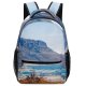 yanfind Children's Backpack Coast Scenery Promontory Slope  Mesa Free Ocean Shoreline  Stock Preschool Nursery Travel Bag
