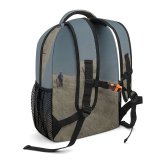 yanfind Children's Backpack Grey Field Grassland Outdoors Slope  Luis Grass Plant United States Savanna Preschool Nursery Travel Bag