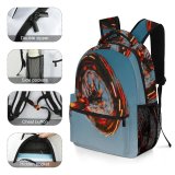 yanfind Children's Backpack  Park Time Design Rides Lights Lapse Colorful Funfair  Amusement Outdoors Preschool Nursery Travel Bag