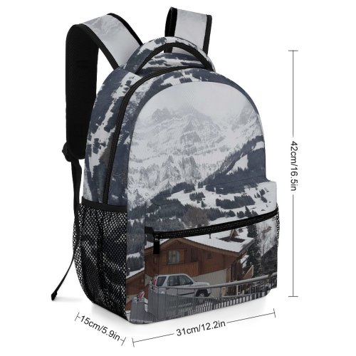 yanfind Children's Backpack Abies Range Adelboden Tree  Banister Housing Car Plant Fir Free Preschool Nursery Travel Bag
