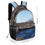 yanfind Children's Backpack Building Countryside × Promontory Housing Road Iceland Tundra Pictures Ground Preschool Nursery Travel Bag
