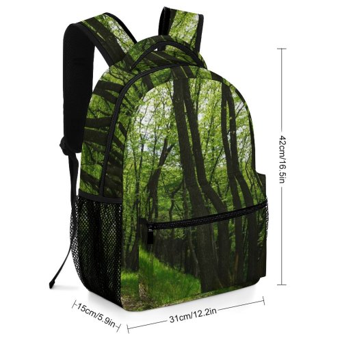 yanfind Children's Backpack Landscape Romania Sunlight Plant Woodland Forest Creative  Pictures Ground Outdoors Preschool Nursery Travel Bag