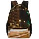 yanfind Children's Backpack  Street City Time Illuminated Lights Downtown Roadway Lapse Fast Lamps Evening Preschool Nursery Travel Bag