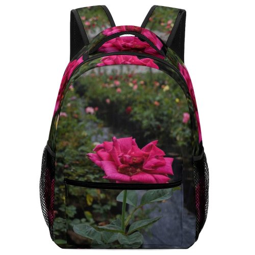 yanfind Children's Backpack  Flower Geranium Plant Rose Vegetation Acanthaceae Petal Bush Preschool Nursery Travel Bag