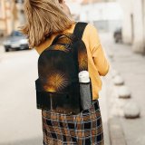 yanfind Children's Backpack Festival Evening Dark Time Sparks Pyrotechnics Night Lights Luminescence Display Fireworks Preschool Nursery Travel Bag