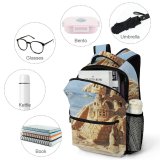 yanfind Children's Backpack Boats Dream Sand Trip Ocean Colorful Dos Outdoors Transportation Wallpapers Preschool Nursery Travel Bag