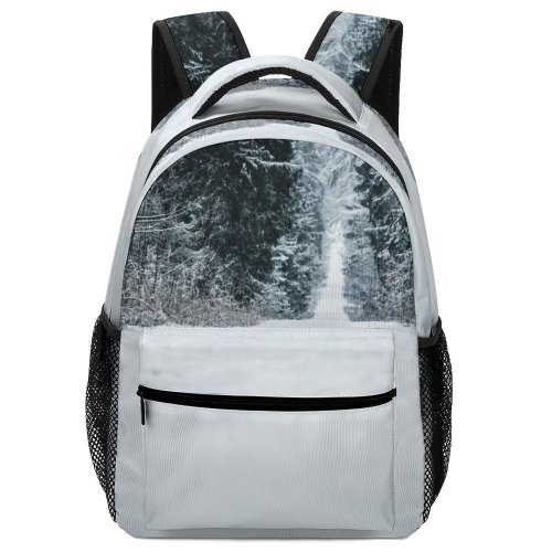 yanfind Children's Backpack Abies Pine Plant Forest Domain Bayern Spruce Pictures Winter Outdoors Snow Preschool Nursery Travel Bag