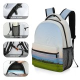 yanfind Children's Backpack Free Field Grassland Countryside Outdoors Paddy Stock Images Preschool Nursery Travel Bag