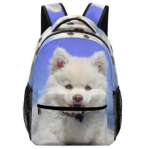 yanfind Children's Backpack Cute Seaside Puppy Sand Dog Sea Beach Doggy Adorable Pet Preschool Nursery Travel Bag