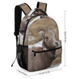 yanfind Children's Backpack Goat  Wildlife Badlands National Park  Cattle Cow Usa Hills Horns Preschool Nursery Travel Bag