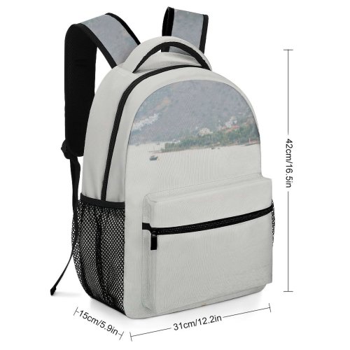 yanfind Children's Backpack Boat Transportation Vehicle Sea Outdoors Promontory Vessel Watercraft Scenery Adventure Leisure Activities Preschool Nursery Travel Bag