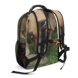 yanfind Children's Backpack Dogs Puppies Closeups Dog Vertebrate Canidae Mouth Cur Carnivore Snout Puppy Grass Preschool Nursery Travel Bag