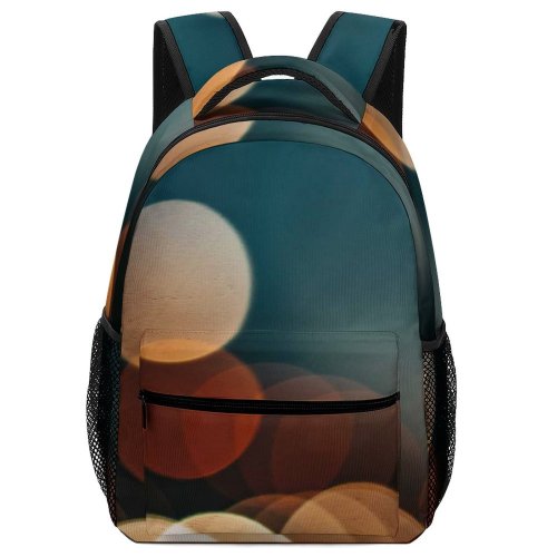 yanfind Children's Backpack  Bokeh Blurred Blurry Round Illuminated Lights Luminescence Preschool Nursery Travel Bag