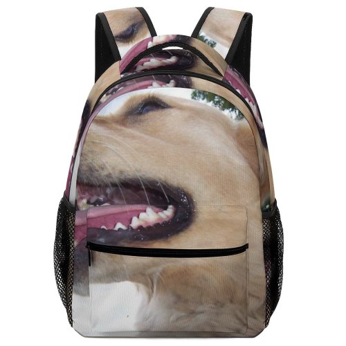 yanfind Children's Backpack Dog Dogs Golden Vertebrate Canidae Facial Expression Snout Nose Carnivore Preschool Nursery Travel Bag