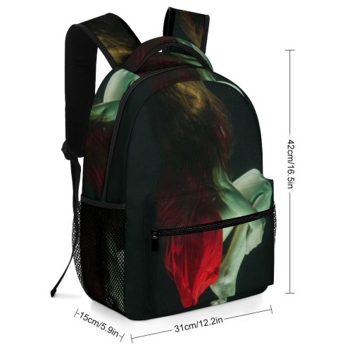 yanfind Children's Backpack Female Dress Photoshoot Deep Dark Pose Lady Wear Underwater Beauty Fashion Bubbles Preschool Nursery Travel Bag