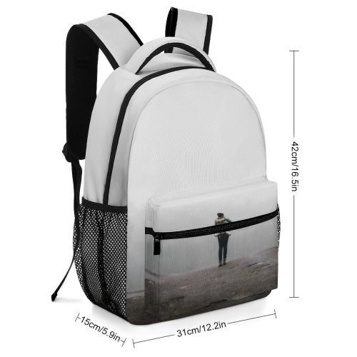 yanfind Children's Backpack Backpack Fog Forest Rocky Adventure Landscape Hike Leisure Mist Stone Foggy Outdoors Preschool Nursery Travel Bag