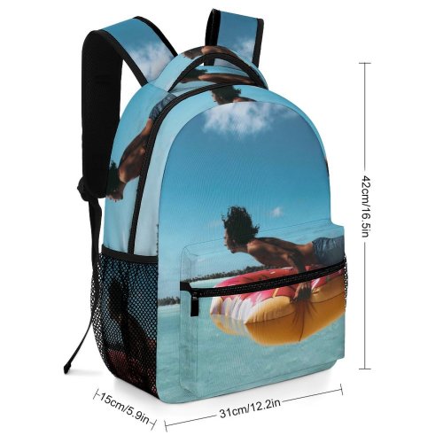 yanfind Children's Backpack French Vacation Leisure Island Paradise Beach Polynesia Boy Idyllic Bora Relaxation Sea Preschool Nursery Travel Bag