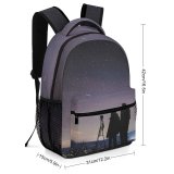 yanfind Children's Backpack Dark Exploration Observatory Astrophotography Desktop Sunset Landscape Evening Milky Light Galaxy Togetherness Preschool Nursery Travel Bag