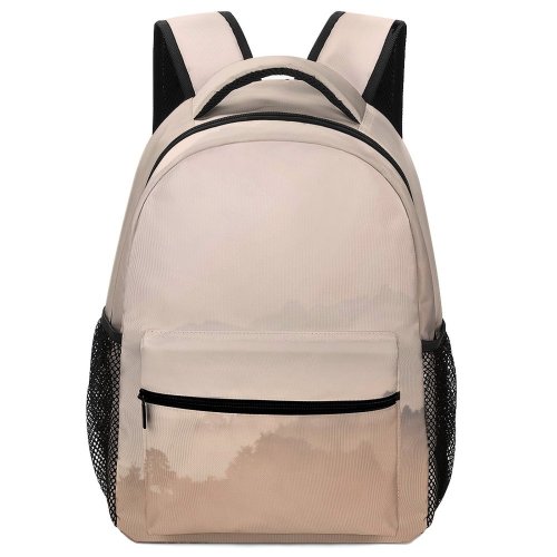 yanfind Children's Backpack Fog Outdoors Mist Hirzel Suiza Sunrise Alps  Forest Hill Tree Sky Preschool Nursery Travel Bag