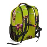 yanfind Children's Backpack Butterfly Insect Invertebrate Monarch Bee Honey Butterlfy Thistle Plant Preschool Nursery Travel Bag
