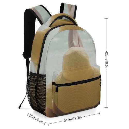 yanfind Children's Backpack Girl Coast Sand Palm Scenery Coastline Clouds Landscape Daylight Daytime Beach Preschool Nursery Travel Bag