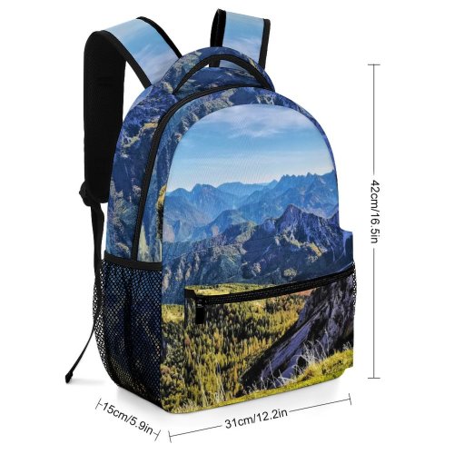yanfind Children's Backpack Landscape Feistritz Peak Creative Activities Slope Leisure Pictures Outdoors  Scenery Preschool Nursery Travel Bag