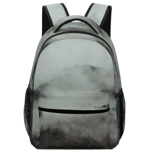 yanfind Children's Backpack Grey Fog Outdoors Tara Mist Mokra Gora Landscape Spring   Moody Preschool Nursery Travel Bag