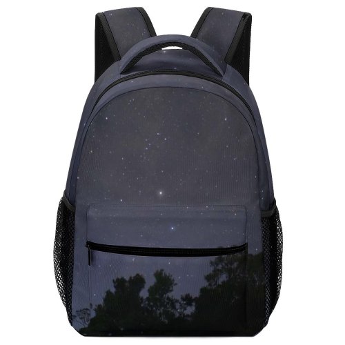yanfind Children's Backpack Adventure Landscape Tents Evening Silhouettes Time Outdoors Night Lights Trees  Camping Preschool Nursery Travel Bag