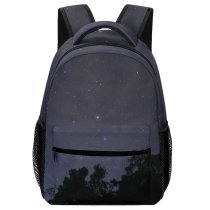 yanfind Children's Backpack Adventure Landscape Tents Evening Silhouettes Time Outdoors Night Lights Trees  Camping Preschool Nursery Travel Bag