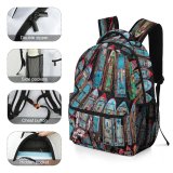 yanfind Children's Backpack Boats Above Drone From Daytime Colorful Outdoors Fishing  Bird's Aerial Shot Preschool Nursery Travel Bag