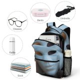 yanfind Children's Backpack Face Halloween Bokeh Conceptual Anonymous Portrait Preschool Nursery Travel Bag